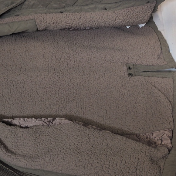 Abercrombie & Fitch Olive Hooded Utility Parka, Size Small, EUC, Y2K, Vintage - Picture 8 of 12